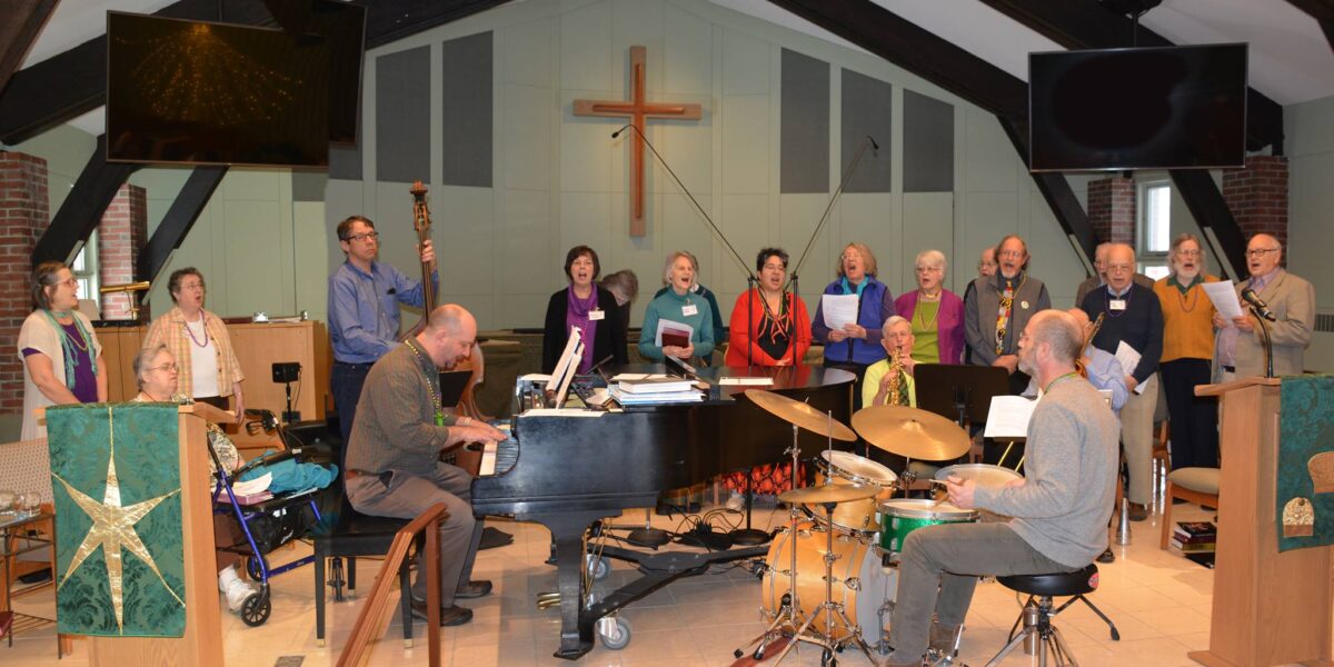 Musicians playing various instruments