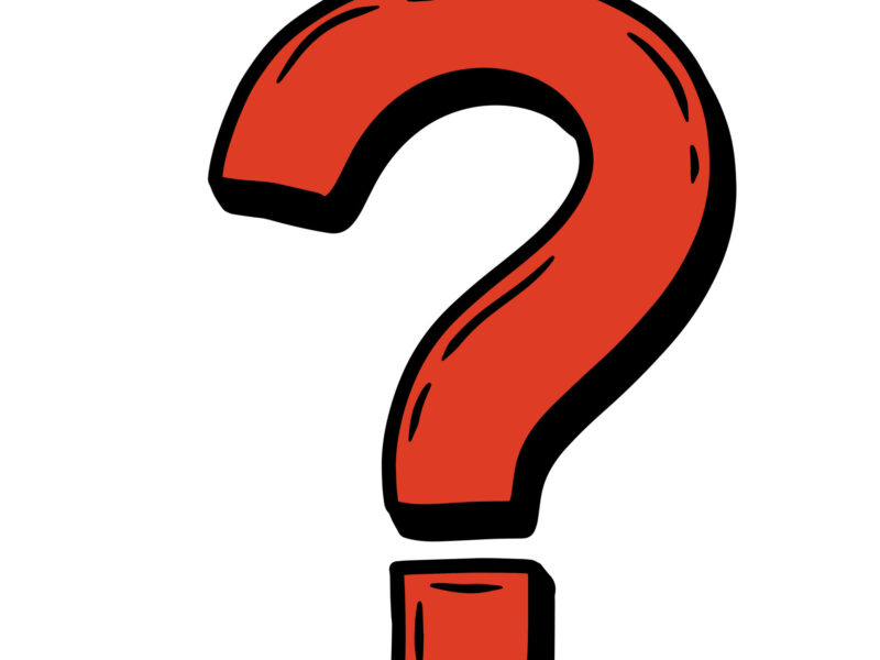A question mark